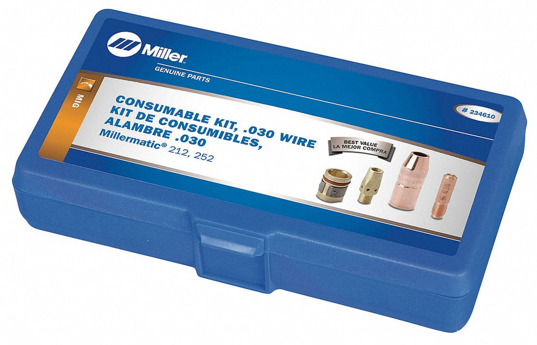 Miller Electric 234610 MIG Gun Consumables Kit, For M-25 Series, 0.03 in Max Wire Dia