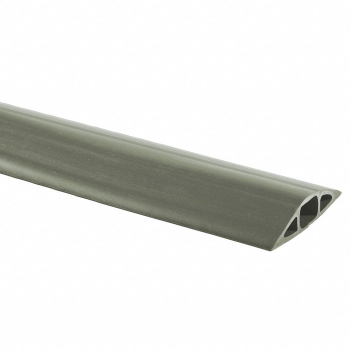 Hubbell Wiring Device-Kellems FT3GY5 Cable Protector, 1 Channel, 5 ft Lg x 3 in W x 3/4 in H, PVC, Gray, 1/2 in Max Cable Dia