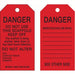 Brady 86453 Tag Inspection, 3 in Wd, 5 3/4 in Ht, Black on Red, Rectangle, Heavy Duty Polyester, English, 10 PK - KVM Tools Inc.KV5EPA0