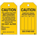Brady 86454 Tag Inspection, 3 in Wd, 5 3/4 in Ht, Black on Yellow, Rectangle, Matte, Indoor/Outdoor, 10 PK - KVM Tools Inc.KV5EPA1