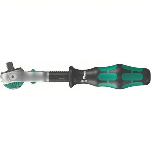 Wera 05003500001 1/4" Drive 72 Geared Teeth Round Head Style Hand Ratchet, 6" L, Satin Finish - KVM Tools Inc.KV5EPN0