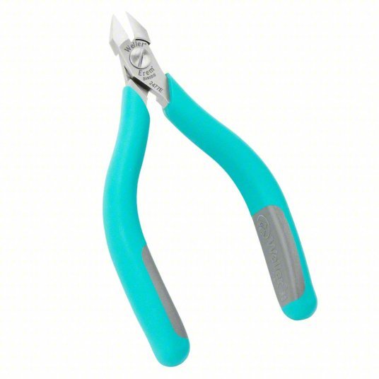 Erem 2477E Diagonal Cutting Plier Insulated, Flush, Pointed, 1/2 in Jaw Lg, 1/4 in Jaw Wd, 6 in Overall Lg - KVM Tools Inc.KV5EPT3