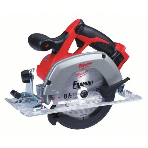 Milwaukee 2630 - 20 Circular Saw 6 1/2 in Blade Dia., Left, 2 1/8 in Max. Cutting Dp @ 0 Deg., 0° to 45° Left, 18V DC - KVM Tools Inc.KV5GUX5