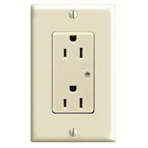 Leviton T5280-I Receptacle Decorator Duplex, 5-15R, 125V AC, 15 A, Ivory, PK10 - KVM Tools Inc.KV792UR2