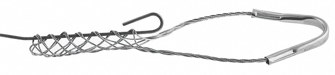 Hubbell Wiring Device-Kellems 022291017 Fiber Optic Cable Support Grip, 0.23 in to 0.32 in, 300 lb Breaking Strength, 2 1/2 in Mesh Lg