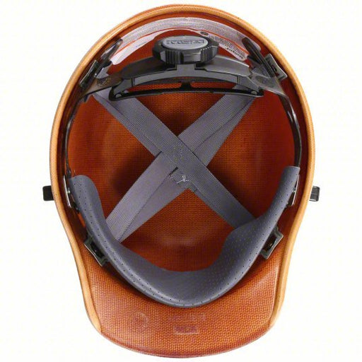 MSA 482002 Hard Hat Tan, No Graphics, Ratchet (4 - Point), Ratchet, Phenolic, Welding Helmet Attachment Lugs - KVM Tools Inc.KV5KAX0