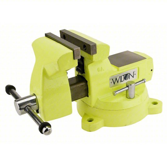 Wilton 1560 Combination Vise Std Duty, Enclosed, High Vis, 6 in Jaw Face Wd, 5 3/4 in Max Jaw Opening - KVM Tools Inc.KV5LJ85
