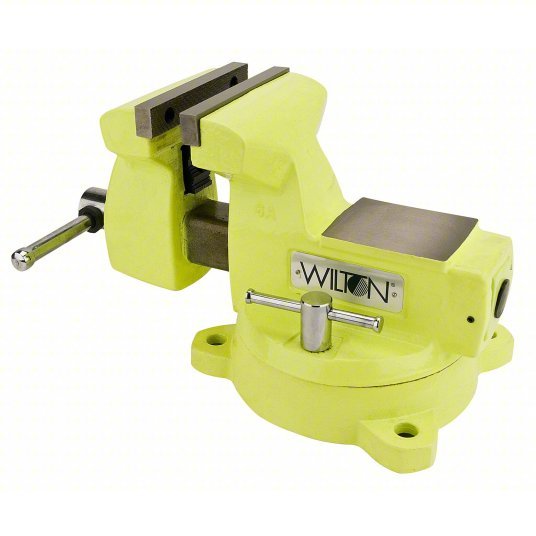Wilton 1560 Combination Vise Std Duty, Enclosed, High Vis, 6 in Jaw Face Wd, 5 3/4 in Max Jaw Opening - KVM Tools Inc.KV5LJ85
