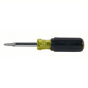 Klein 32476 Multi - Bit Screwdriver Phillips/Slotted Tip, #1/1/4 in/#2/3/16 in Tip Size, 4 Tips - KVM Tools Inc.KV5LL45