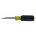Klein 32476 Multi - Bit Screwdriver Phillips/Slotted Tip, #1/1/4 in/#2/3/16 in Tip Size, 4 Tips - KVM Tools Inc.KV5LL45