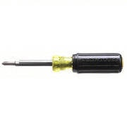 Klein 32476 Multi - Bit Screwdriver Phillips/Slotted Tip, #1/1/4 in/#2/3/16 in Tip Size, 4 Tips - KVM Tools Inc.KV5LL45