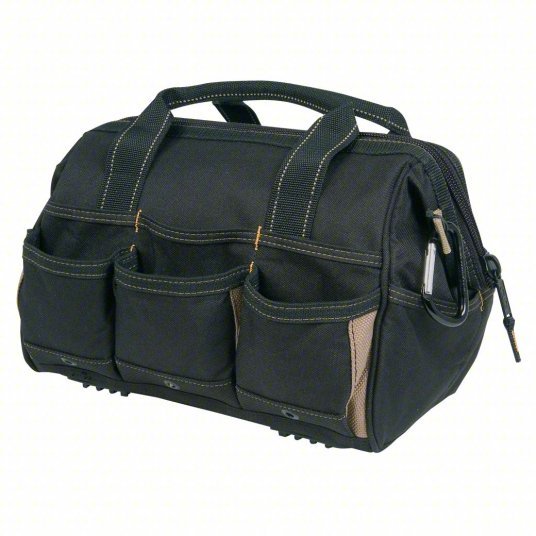 CLC 15331533 Tool Bag Polyester, 21 Pockets, 12 in Overall Wd, 8 in Overall Dp, 9 in Overall Ht, Black - KVM Tools Inc.KV5LU64