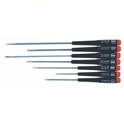 Wiha 26092 Precision Screwdriver Set 7 Pieces, Phillips/Slotted Tip, 1/8 in/3/32 in/5/32 in Tip Size - KVM Tools Inc.KV5LW55