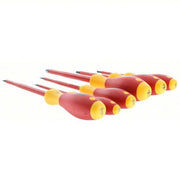 Wiha 32092 Insulated Screwdriver Set 6 Pieces, Phillips/Slotted Tip, 3 mm/4.5 mm/6.5 mm Tip Size - KVM Tools Inc.KV5LW89