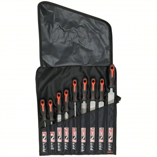 Nicholson 22030HNNN 9 Piece 6", 8", 10" & 12" Maintenance File Set with Ergonomic Handles - KVM Tools Inc.KV5LZ87