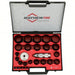Mayhew 66002 Hollow Punch Set 3/4 in_1 in_1 1/2 in_2 in_2 1/4 in_2 1/2 in Overall Lg, 27 Pieces, Case, SAE - KVM Tools Inc.KV5MM18