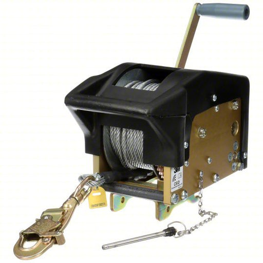 3M DBI - SALA 8102003 Confined Space Winch 350 lb Winch Wt Cap, 60 ft Cable Lg, Stainless Steel, Manual - KVM Tools Inc.KV5MNY9