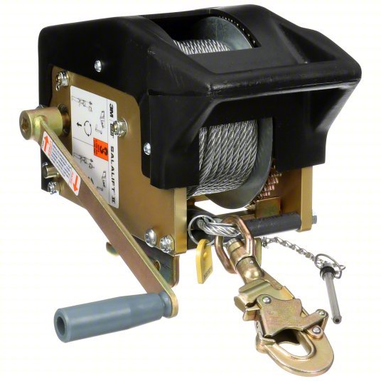 3M DBI - SALA 8102011 Confined Space Winch 350 lb Winch Wt Cap, 90 ft Cable Lg, Stainless Steel, Manual - KVM Tools Inc.KV5MNZ0