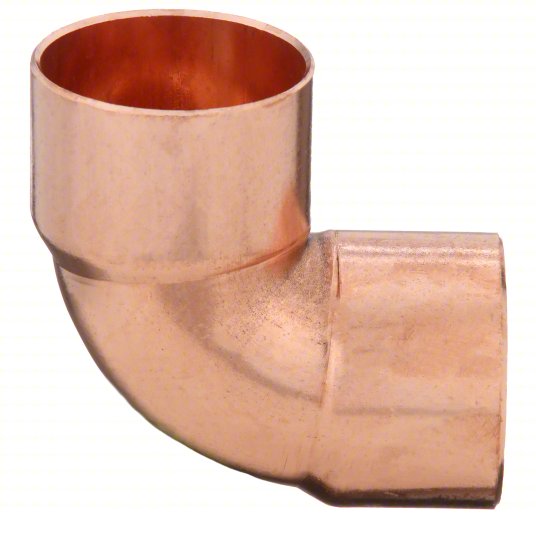 Nibco 607 1 Close Rough Elbow Wrot Copper, Cup x Cup, 1 in x 1 in Copper Tube Size