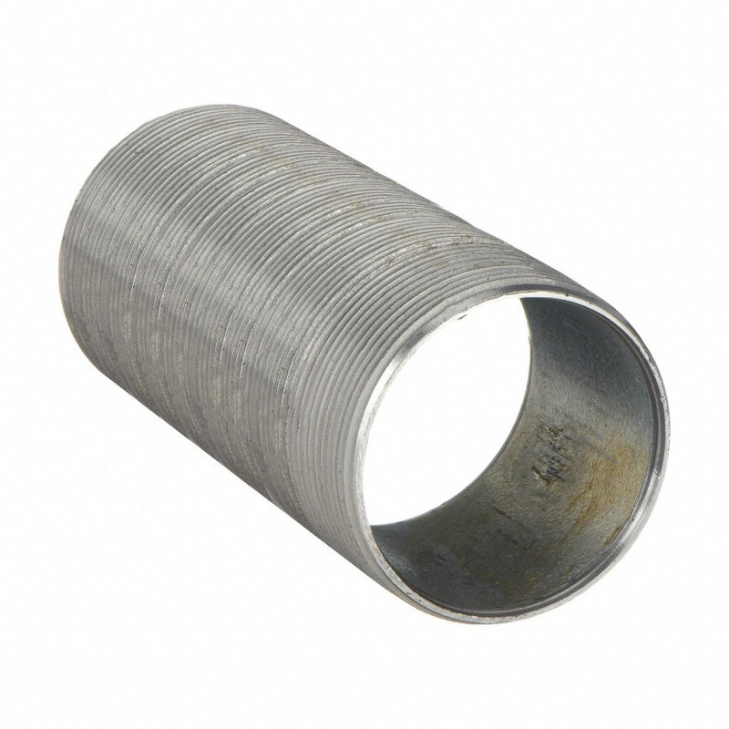 Approved Vendor 6P770 Pipe Nipple, 3/8 in Nominal Pipe Size, 1 in Lg, Schedule 40, Galvanized Steel, Fully Threaded