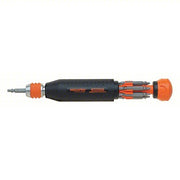 Megapro 181ML-B Multi-Bit Screwdriver #0/#1/#2/#3/#4/#6/T10/T15/T20/T25 Tip Size, 12 Tips, Locking - KVM Tools Inc.KV5PA35