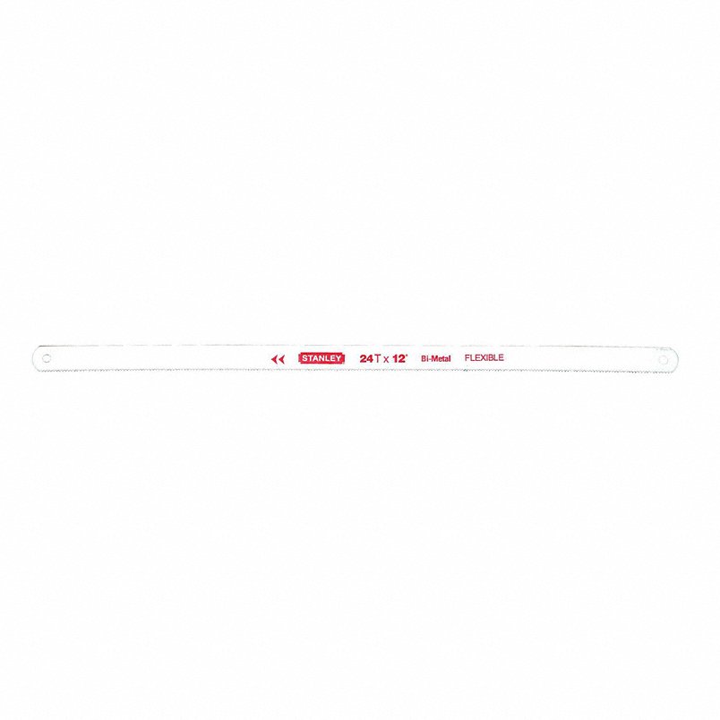 Stanley 15-631 Hacksaw Blade, 12 In, 24 TPI, Bi-metal