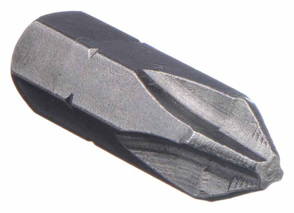 Apex 440-2-ACR2X-250PK Phillips Insert Bit, PH2 #2, ACR, 1 in OAL, 1/4 in Hex Shank, S2 Steel, Impact Rated, 250 PK