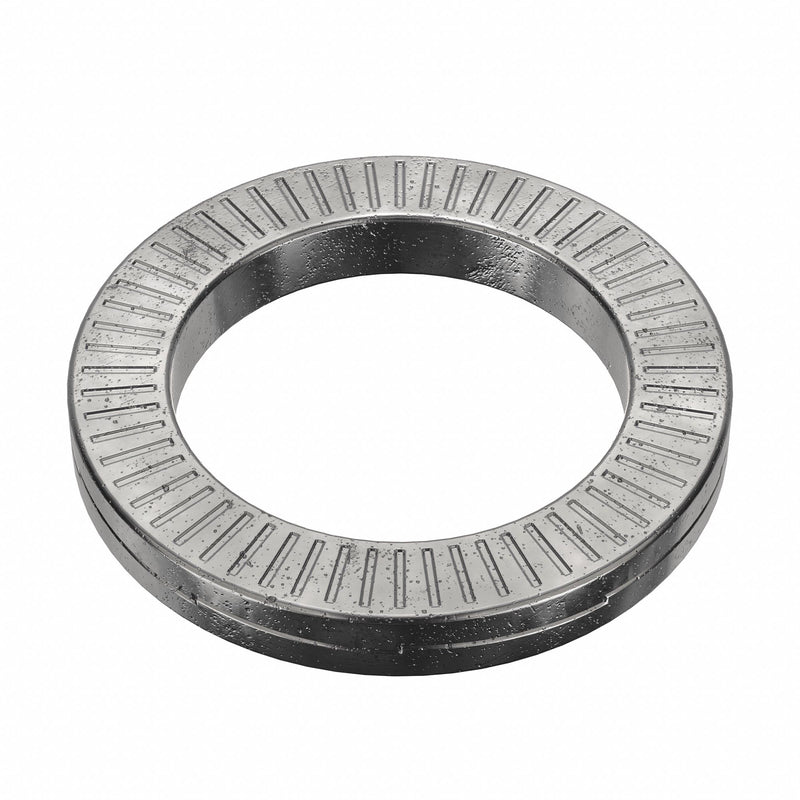 Nord-Lock 2146 Wedge Lock Washer, Advanced Corrosion Resist, Steel, 1/2 in Screw Sz, 3/32 in Max Thick, 200 PK