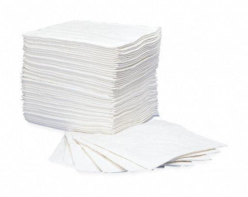 Oil-Dri L90853 Sorbent Pad 30x40 in Oil-Only White 50 PK