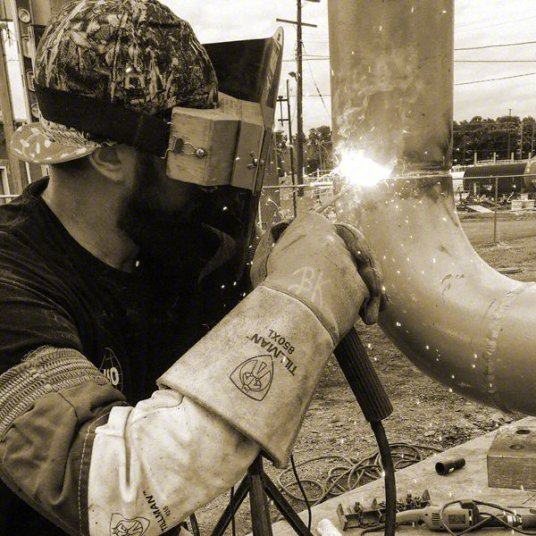 Tillman 850XL Welding Gloves Straight Thumb, Straight Cuff, Premium, Yellow Cowhide, 1 PR - KVM Tools Inc.KV5UPC2