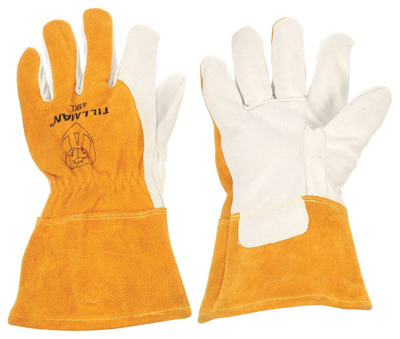 Tillman 48XL Welding Gloves, Straight Thumb, Gauntlet Cuff, Premium, Brown Cowhide, Tillman 48, Insulated, 1 PR