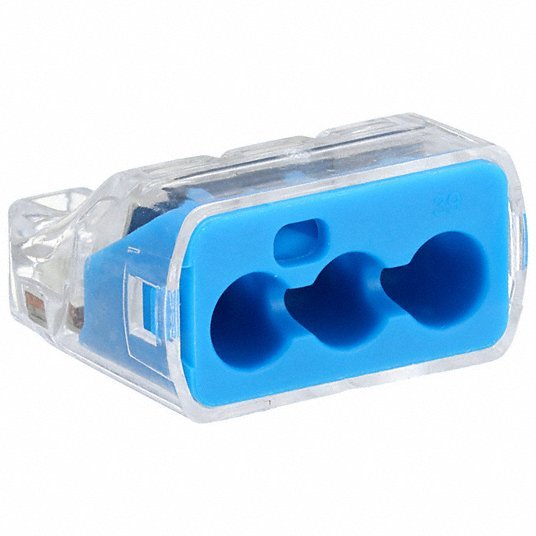 Ideal 30 - 1039 Push - In Wire Connector In - Sure™ Series, 3 Port, 14 AWG – 10 AWG Solid Wire Size Range, 30 A PK50 - KVM Tools Inc.KV5VYJ6