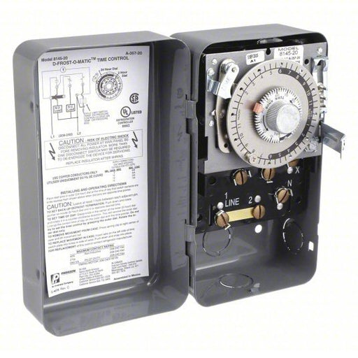 Paragon 8145-20 Defrost Timer Control 1 to 6 Per Day, Min of 4 Hours Between Successive Defrost Cycles - KVM Tools Inc.KV5X459