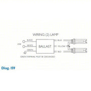 Advance ICF - 2S42 - M2 - LD - K CFL Ballast 120 to 277V AC, 1/2 Lamps Supported, 26 W_28 W_32 W_38 W_42 W Bulb Watt - KVM Tools Inc.KV5YG67