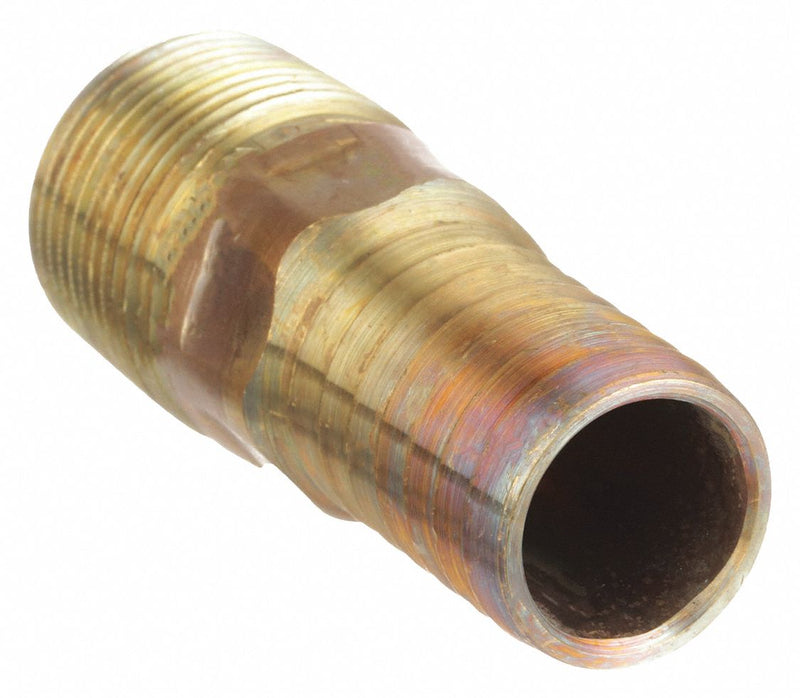 Campbell MAB 6 Barbed Hose Fitting, For 1 1/2 in Hose I.D., NPT Hose Barb x NPT Threaded, Male x Male, Hex