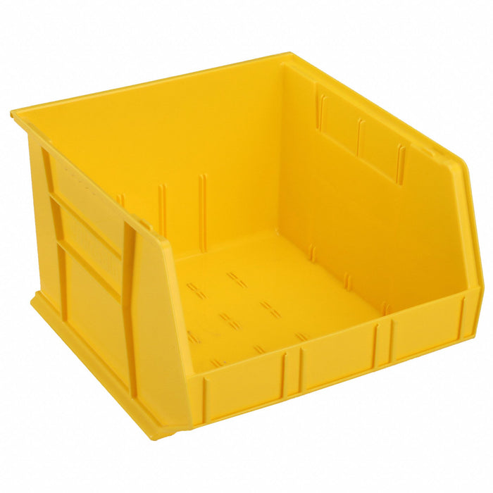 Akro-Mils 30270YELLO Hang and Stack Bin, 16-1/2 in x 18 in x 11 in, Yellow, Label Holder Included, 75 lb Load Capacity
