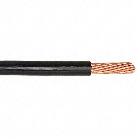 Southwire 20504702 Building Wire, THHN, 1 AWG, 500 ft, Black, Nylon Jacket, PVC Insulation - KVM Tools Inc.KV5ZG88
