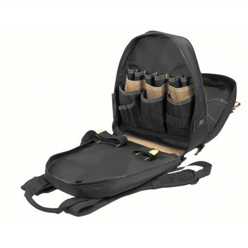 CLC 1134 Tool Backpack 8 Outside Pockets, 36 Inside Pockets, 13 1/4 in Overall Wd, 13 1/4 in Overall Dp - KVM Tools Inc.KV5ZPJ2