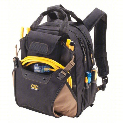 CLC 1134 Tool Backpack 8 Outside Pockets, 36 Inside Pockets, 13 1/4 in Overall Wd, 13 1/4 in Overall Dp - KVM Tools Inc.KV5ZPJ2