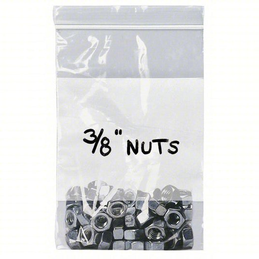 KVM Tools KV5ZW41 Reclosable Poly Bag 4 mil Thick, 3 in Wd, 5 in Lg, Dispenser Box, 100 PK - KVM Tools Inc.KV5ZW41