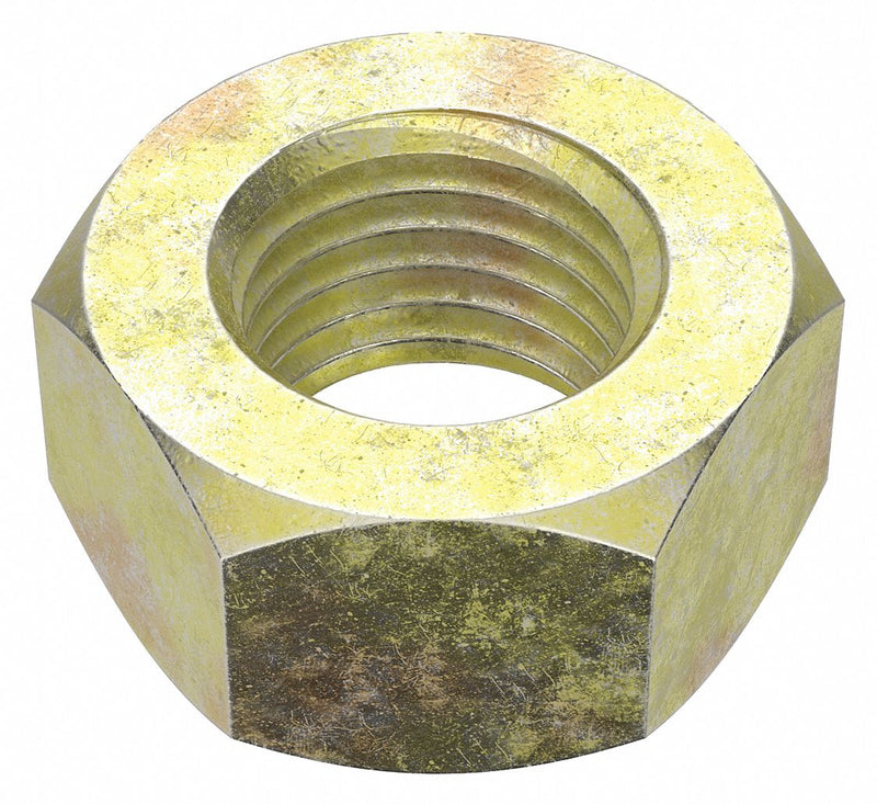 Approved Vendor HN40016001GB Hex Nut, Std Hex, M16x2.00 Thread, 24 mm Hex Wd, 13 mm Hex Ht, Steel, Class 10, Zinc Yellow, 800 PK