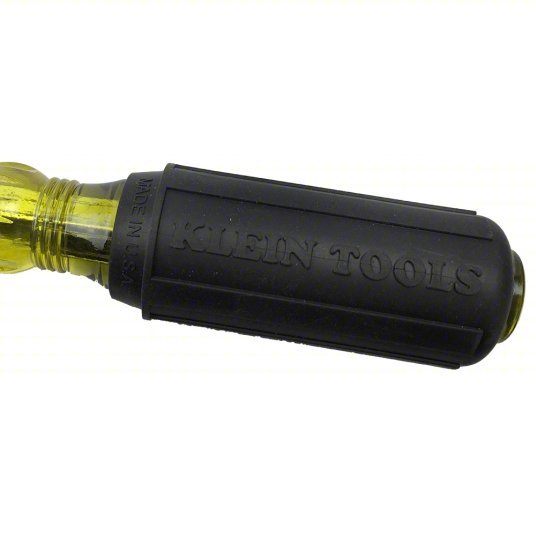 Klein 600 - 4 General Purpose Slotted Screwdriver 1/4 in Tip Size, 8 1/4 in Overall Lg, 4 in Shank Lg - KVM Tools Inc.KV4A845