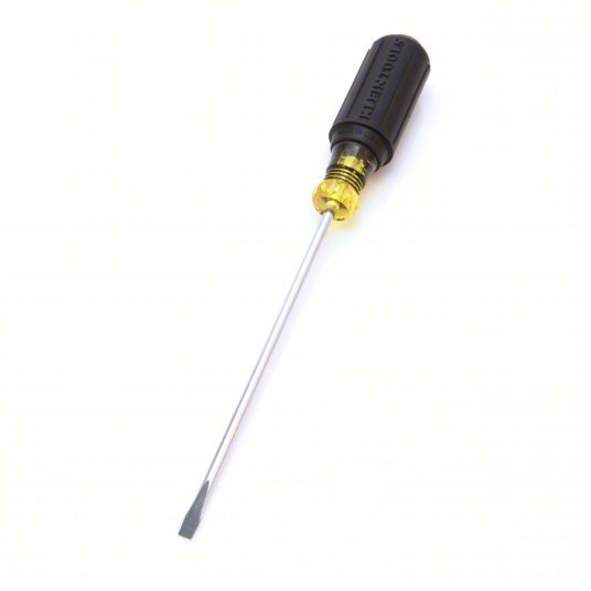 Klein 601 - 6 General Purpose Slotted Screwdriver 3/16 in Tip Size, 9 3/4 in Overall Lg - KVM Tools Inc.KV2DGV3