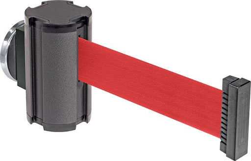 McMaster 60145T378 Magnetic Retractable Belt Barrier 15 Ft Solid Pattern,Red - KVM Tools Inc.KV60145T378