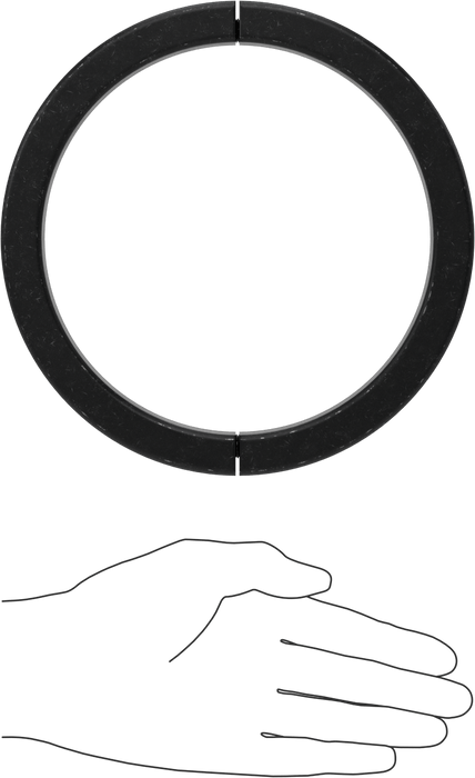 McMaster 60665K66 Clamping Two-Piece Shaft Collar, for 6" Shaft Diameter, Black-Oxide 1215 Carbon Steel