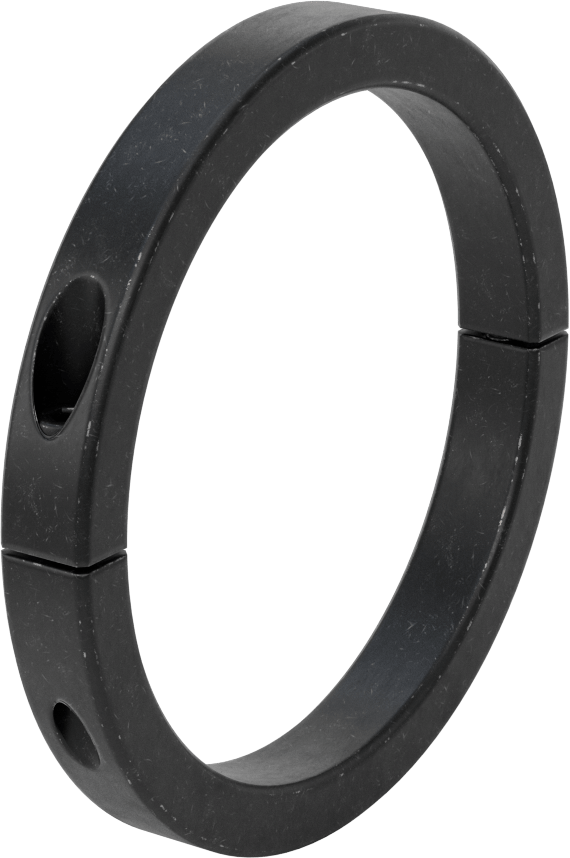 McMaster 60665K66 Clamping Two-Piece Shaft Collar, for 6" Shaft Diameter, Black-Oxide 1215 Carbon Steel