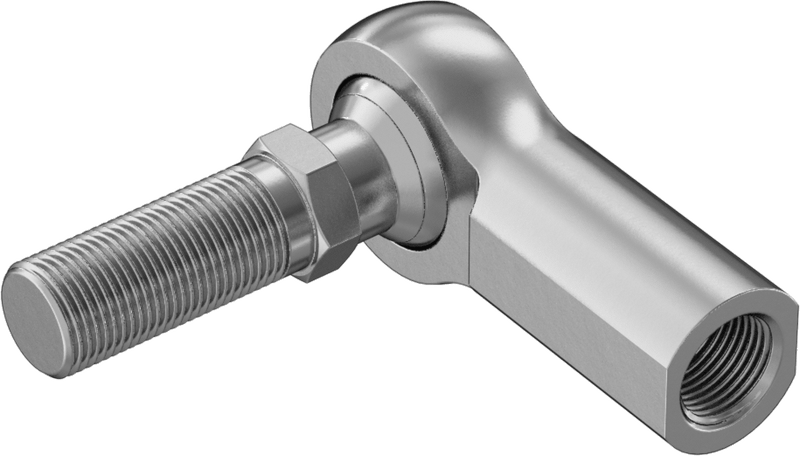 McMaster 60745K881 Ball Joint Linkage with PTFE Liner, Zinc-Plated Alloy Steel, Right-Hand 3/4"-16 Female Shank and Stud