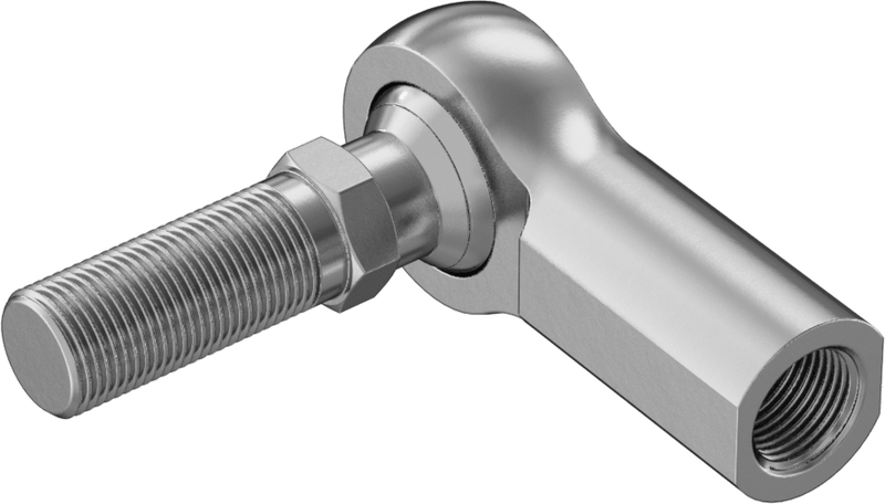 McMaster 60745K882 Ball Joint Linkage with PTFE Liner, Zinc-Plated Alloy Steel, Left-Hand 3/4"-16 Female Shank, Right-Hand Stud