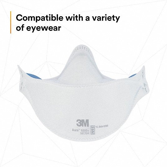 3M 9205+ Disposable Respirator, Universal, N95, PK 240 - KVM Tools Inc.KV60FE78