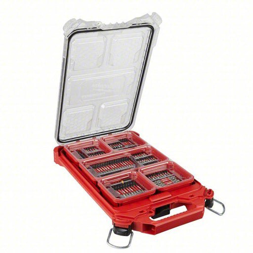Milwaukee 48 - 32 - 4082 Impact Driver Bit Set, 100 No. of Pieces, 1/4 in Hex Shank Size - KVM Tools Inc.KV60HU17